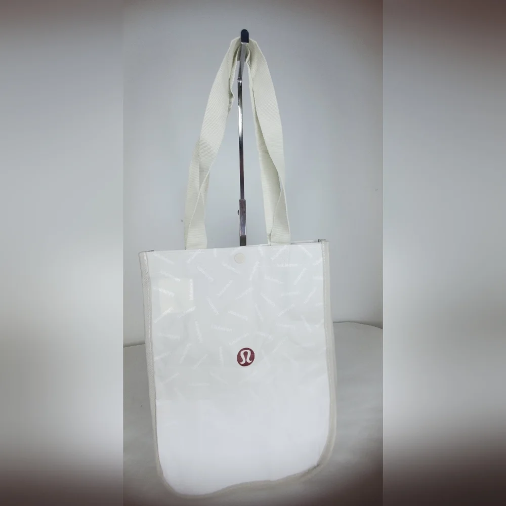 lululemon athletica Reusable Shopping Tote Bag Red Or White